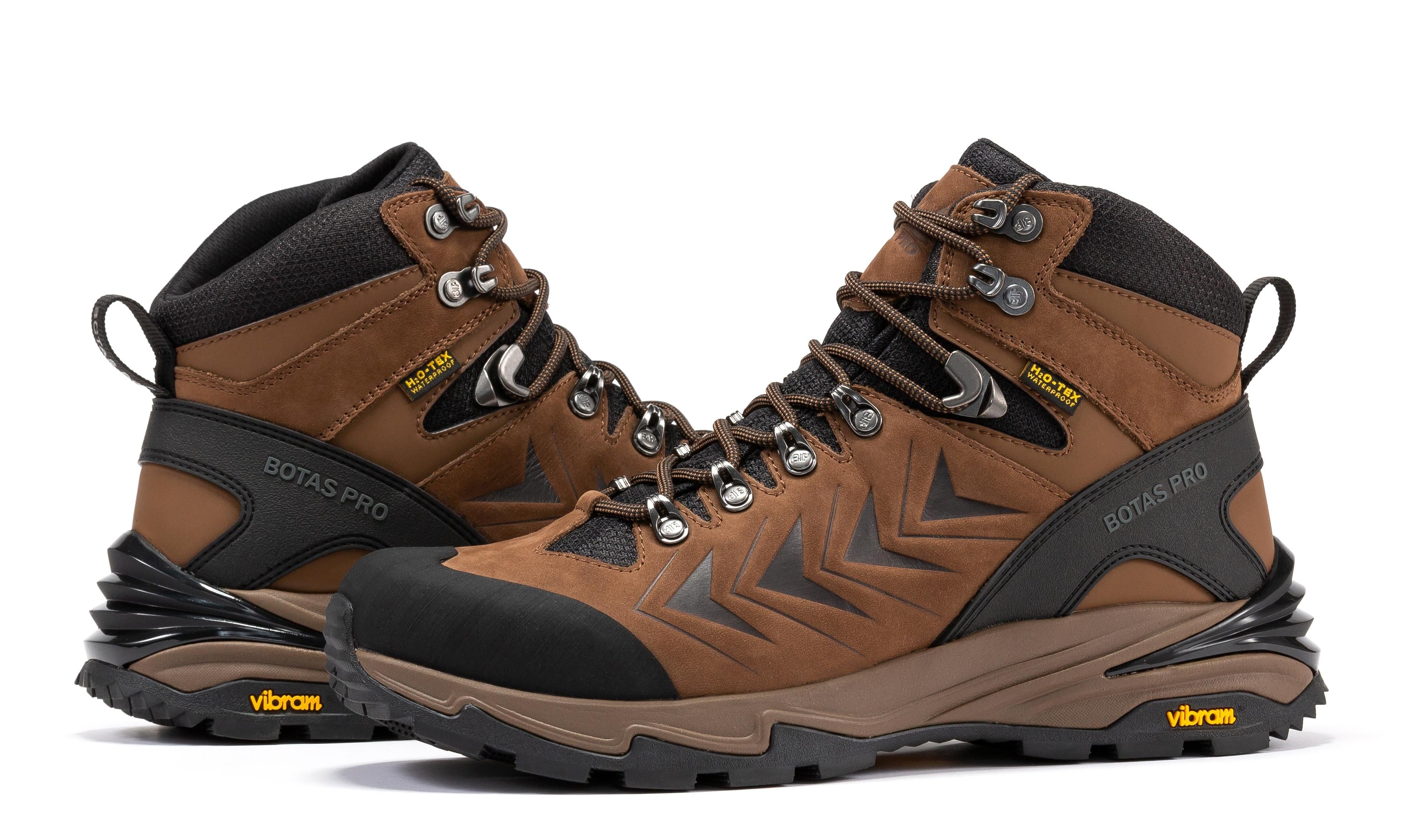 Botas Pro Bruin 6-duim Waterdigte Stapstewels met VIBRAM® Traction Lug Buitesool BP22121