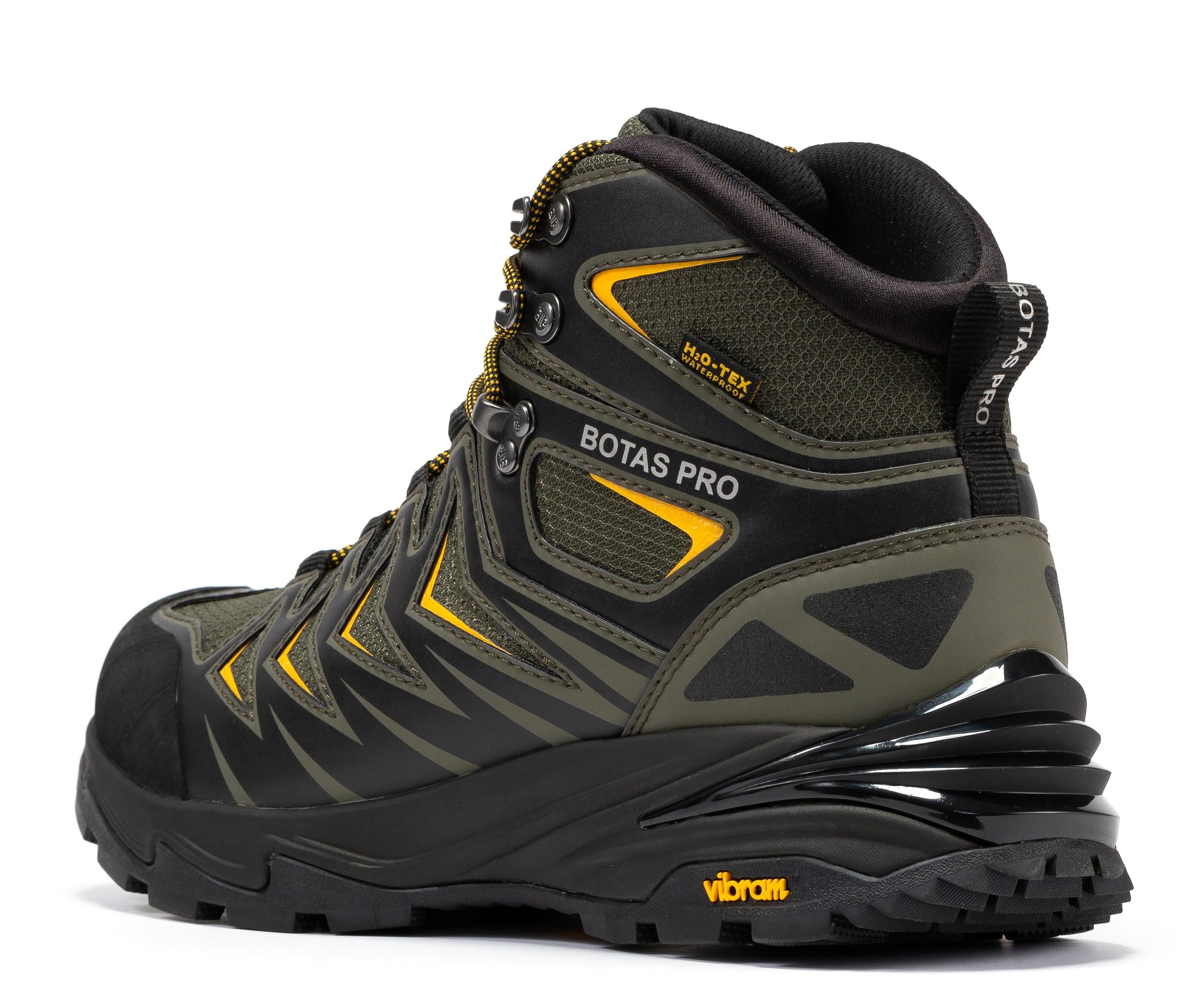Botas Pro Metaal Groen 6-duim Waterdigte Stapstewels met VIBRAM® Traction Lug Buitesool BP22111
