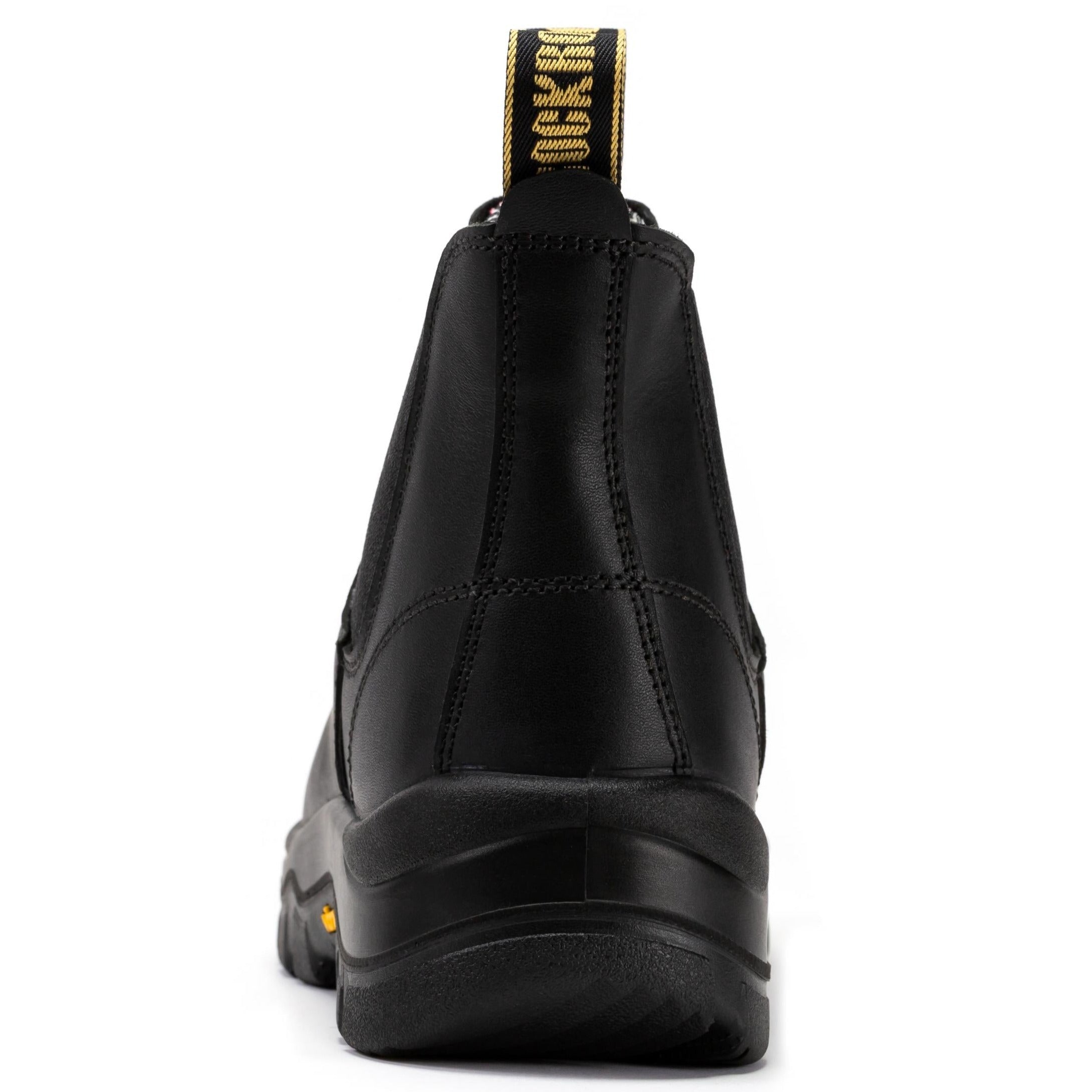 ROCKROOSTER Beaufort Mans Swart 6-duim Komposiet-neus Instap Leer Werkstewels VAK630