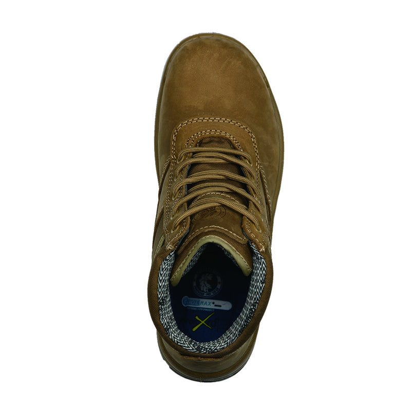 ROCKROOSTER Cortez Bruin 6-duim Staalneus Leer Werkstewels AK250