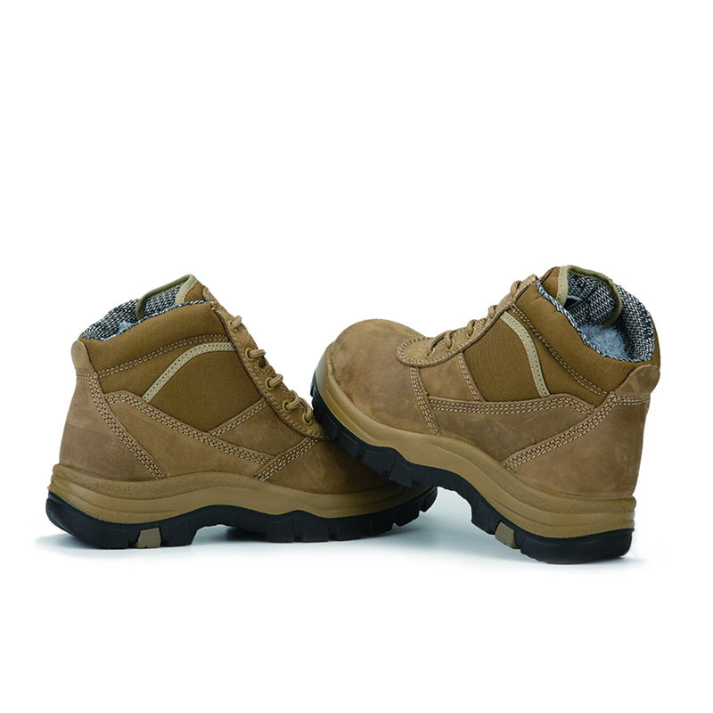 ROCKROOSTER Cortez Bruin 6-duim Staalneus Leer Werkstewels AK250