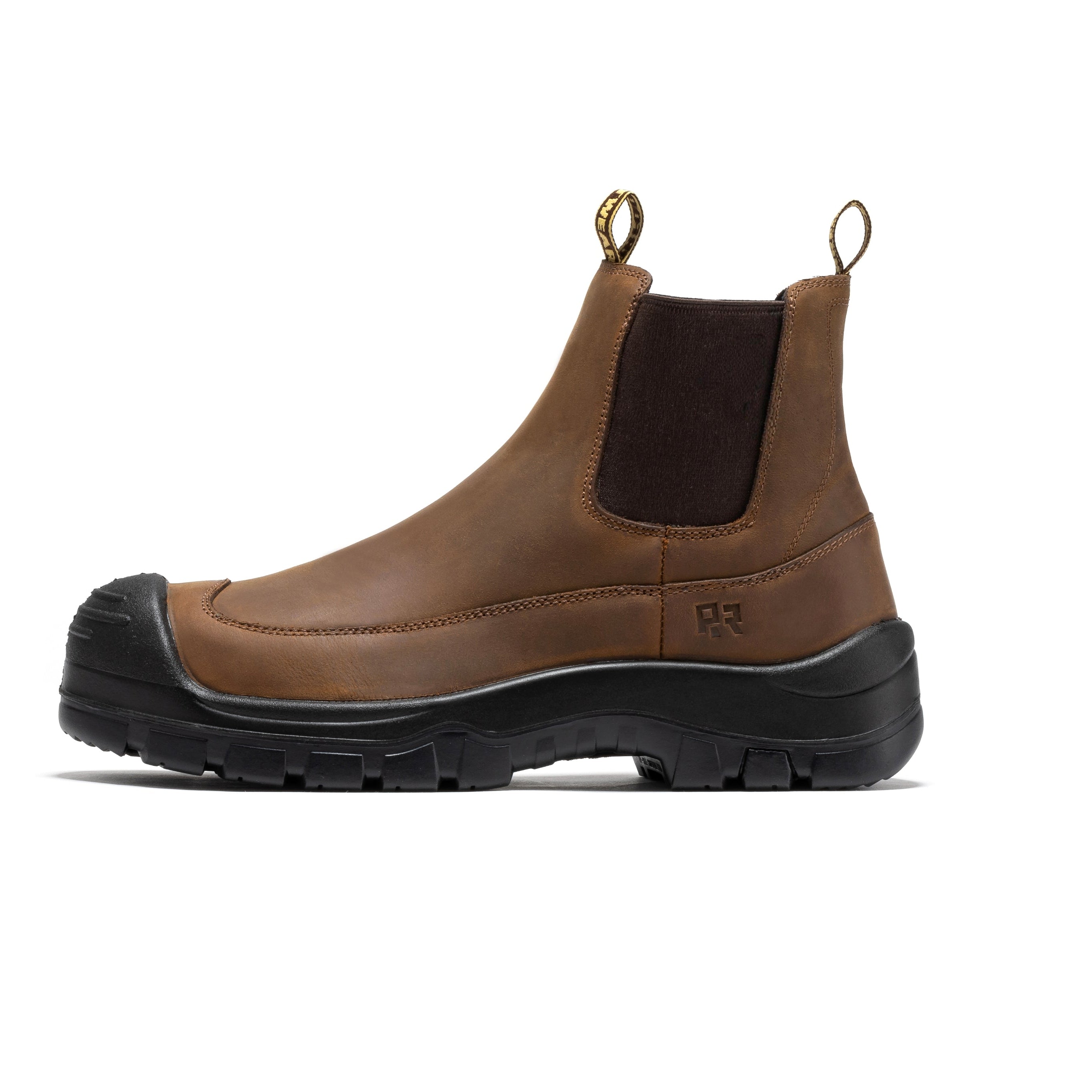 ROCKROOSTER Woodland Bruin 6-duim Komposiet-neus Instap Leer Werkstewels AK664