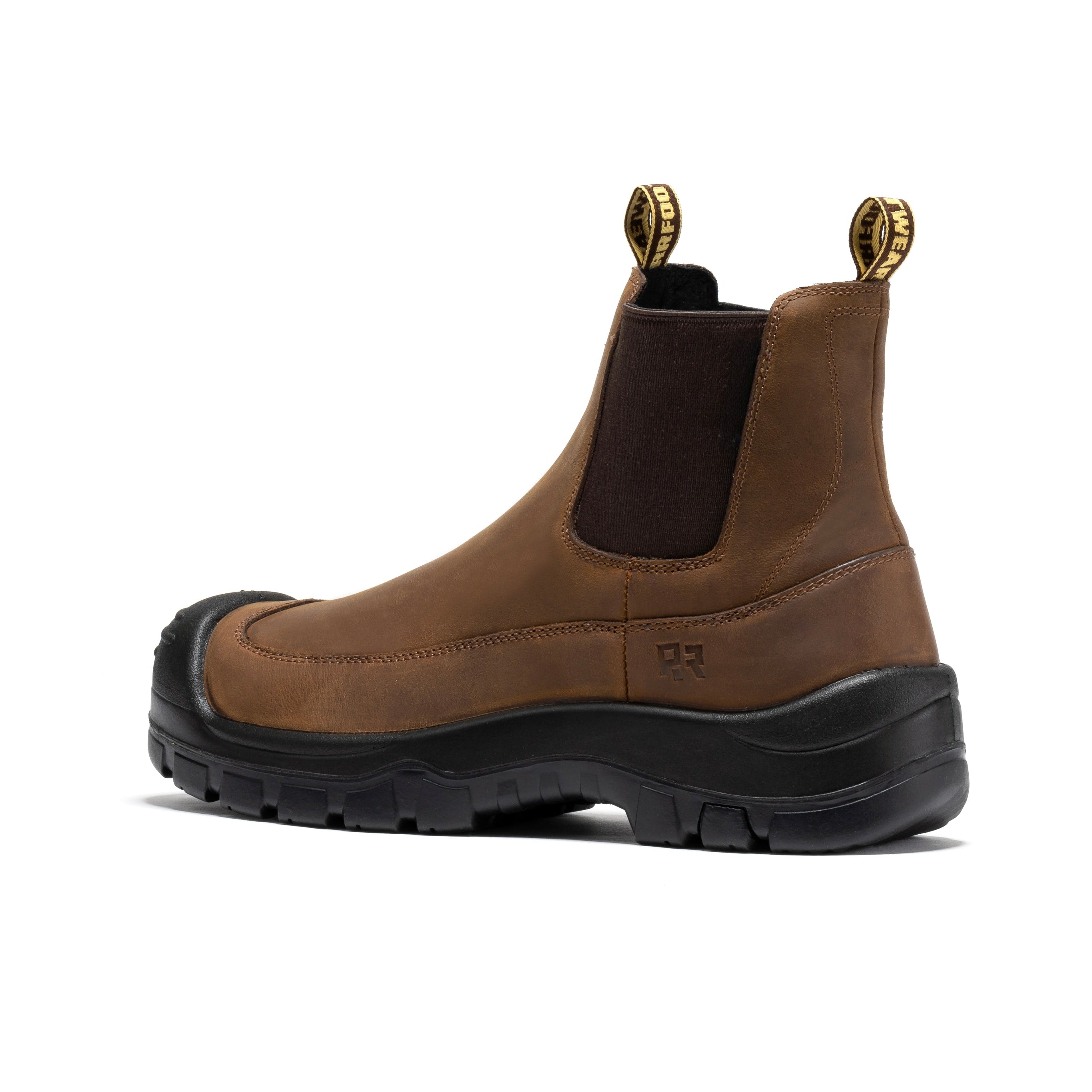 ROCKROOSTER Woodland Bruin 6-duim Komposiet-neus Instap Leer Werkstewels AK664