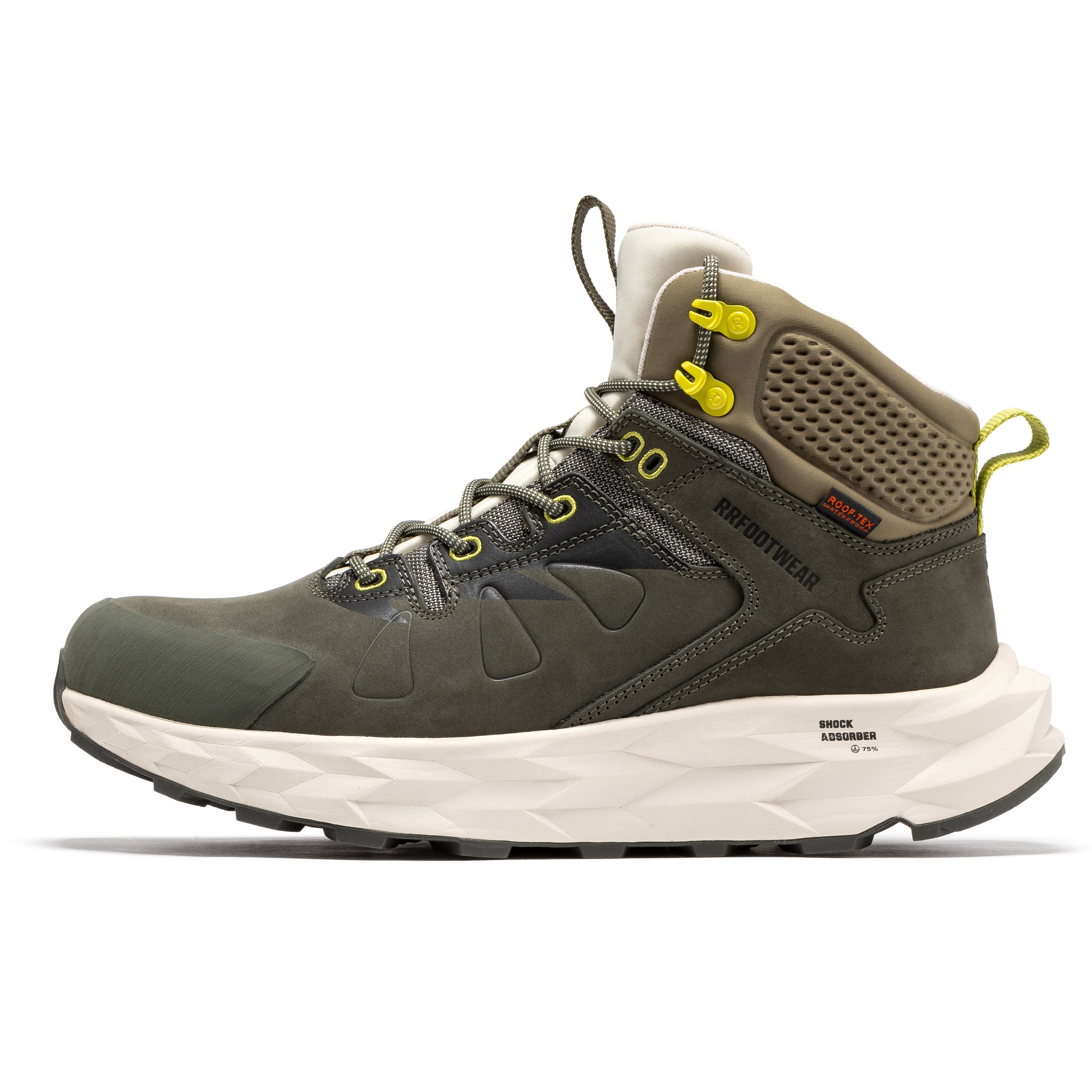 ROCKROOSTER Farmington Groen 6-duim Waterdigte Stapstewels met VIBRAM® Buitesool OC21033